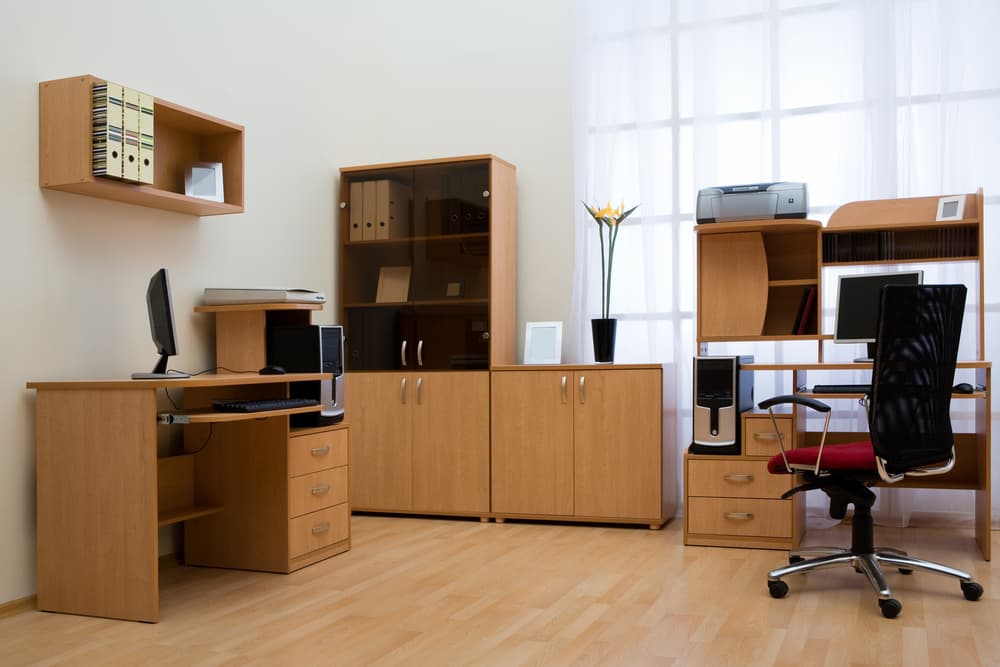 Wooden File Cabinets in Workplaces