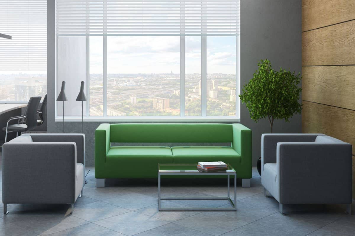  Mini Office Sofa; Wood Metal Glass Materials Space Saving Improve Work Efficiency 