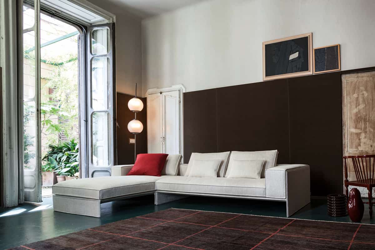  Edra Pack Sofa; High Density Polyurethane Foam Polyester Fiber Goose Down Material 