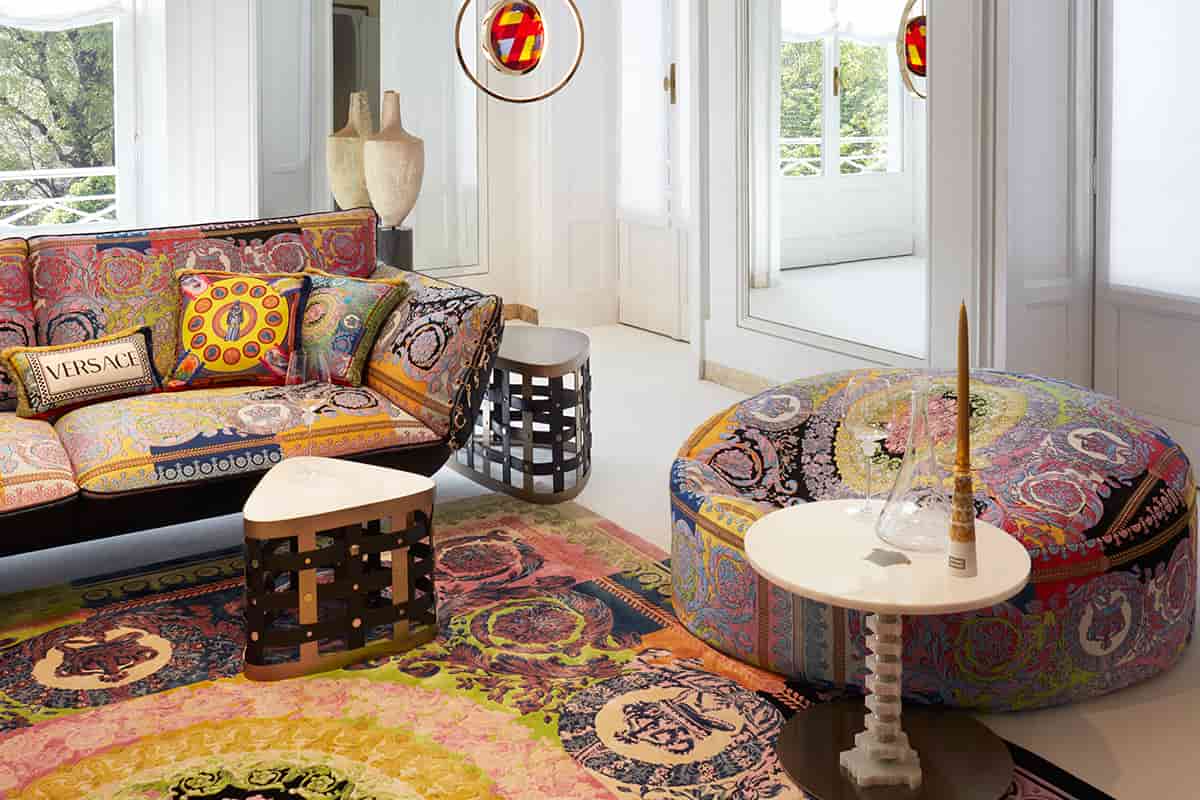  Versace Sofa in India; Luxurious Durable Materials Traditional Modern Design Comfortable 