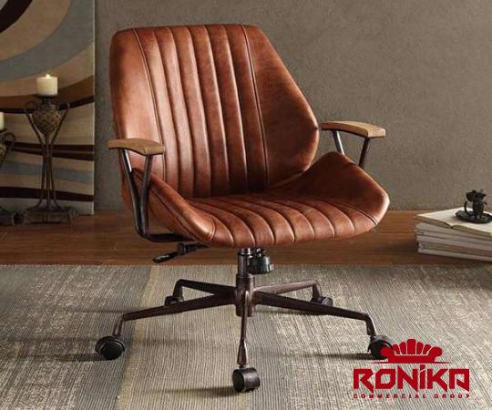 Buy wooden leather office chair at an exceptional price