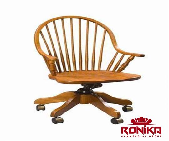 wooden office chair with wheels | Buy at a cheap price